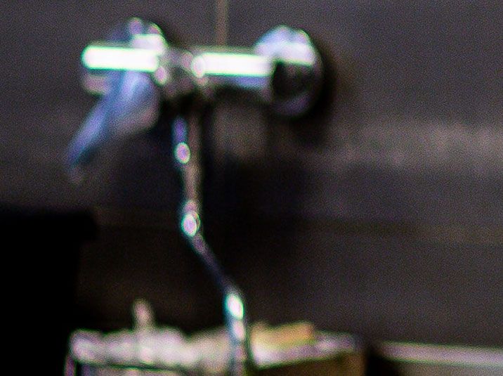 Blurred Faucet and Wall Fixture